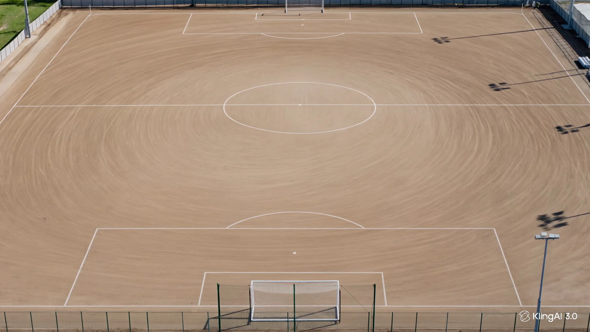 Cancha antes de la instalación